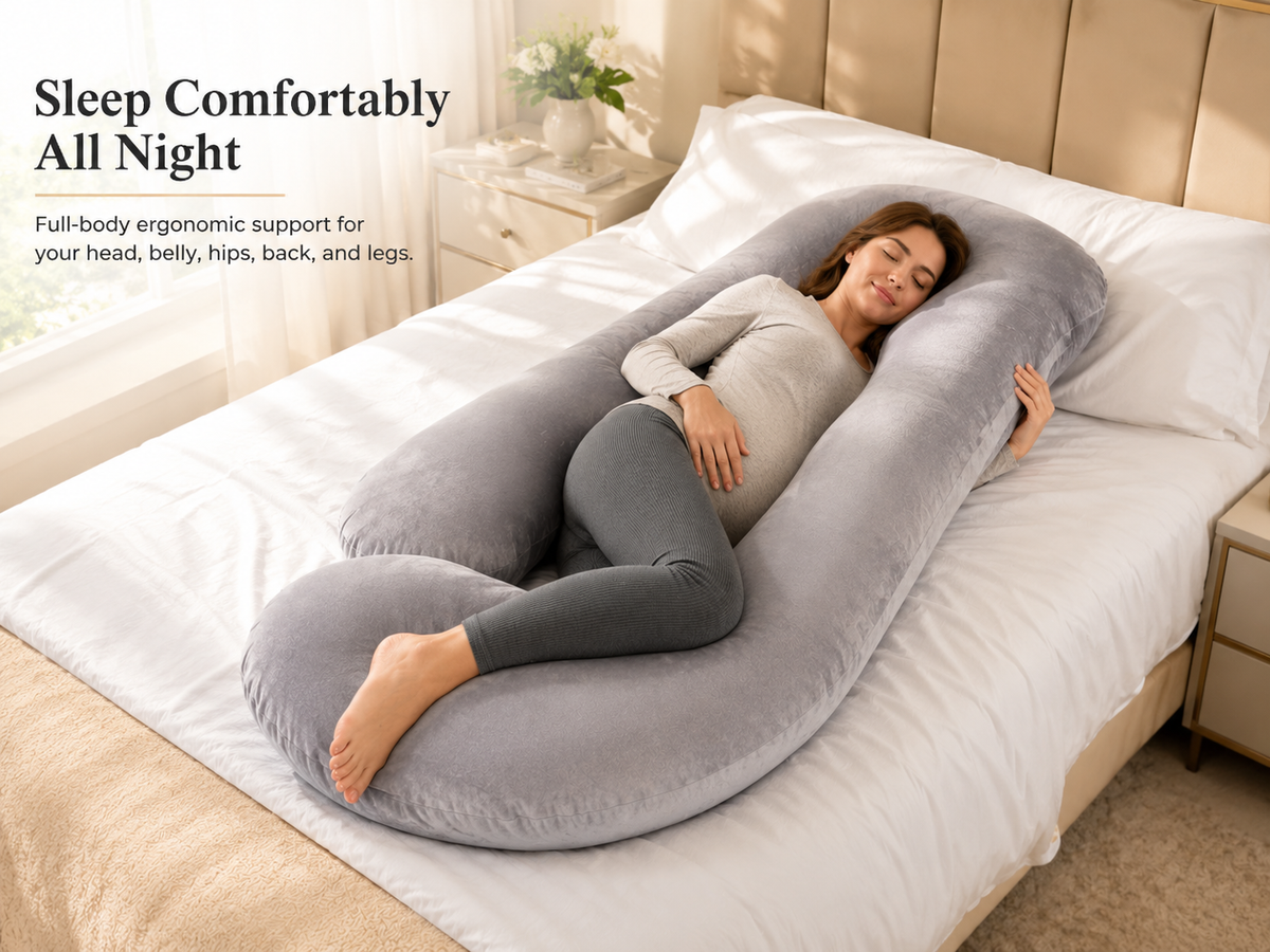 ComfortNest™ Ergonomic Pregnancy Pillow