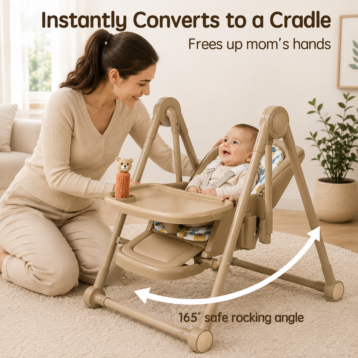 The Nest™ | 2-in-1 Convertible High Chair & Rocker
