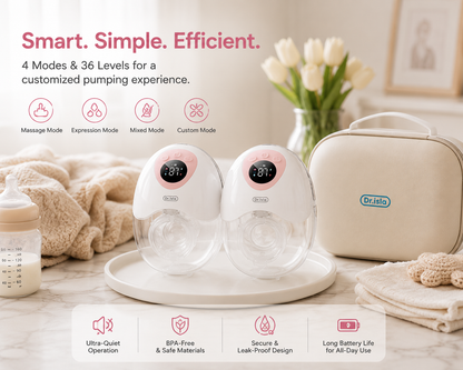 SilentFlow S1 Smart Wearable Breast Pump – Hands-Free & Ultra-Quiet