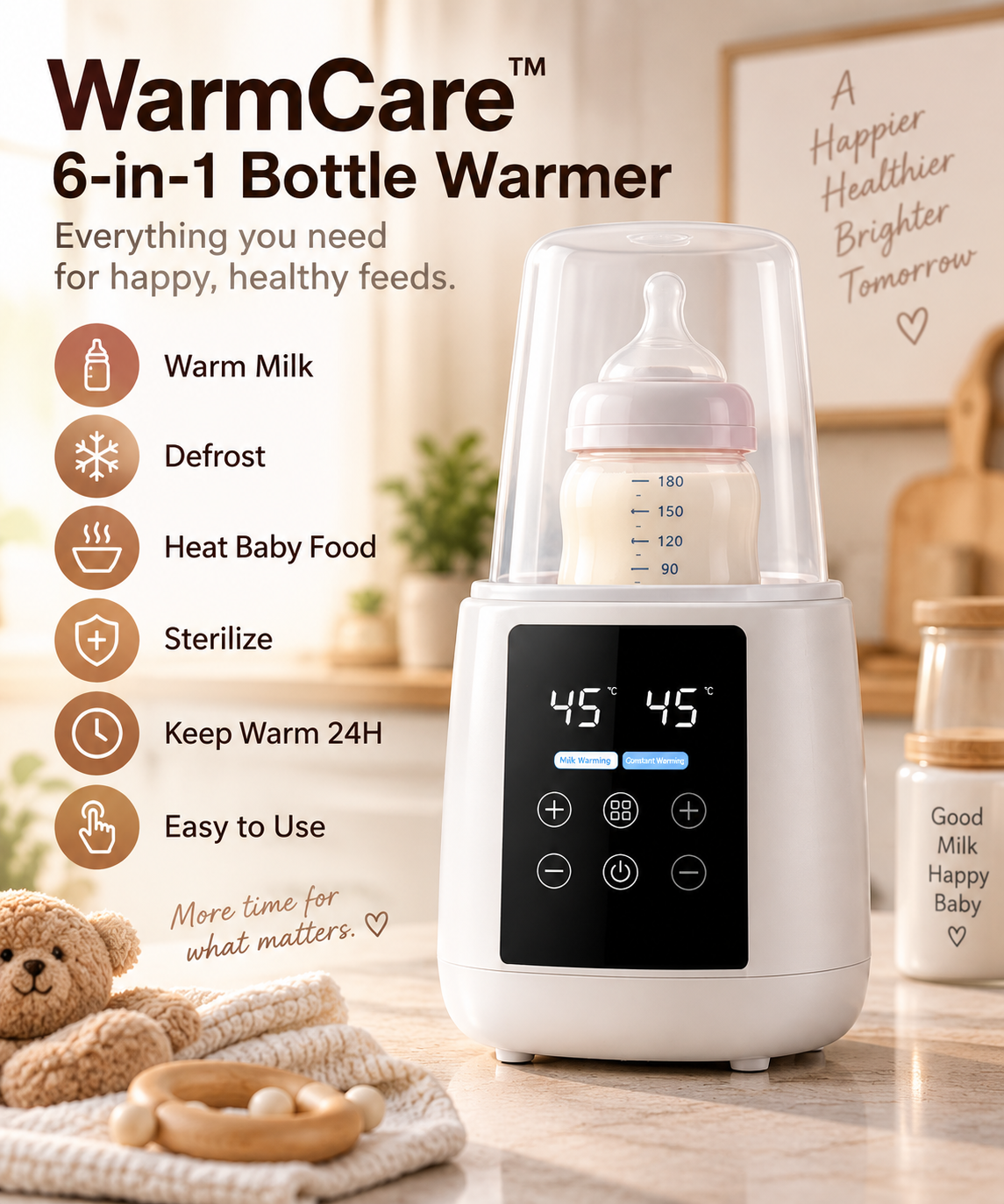 WarmCare™ 6-in-1 Bottle Warmer