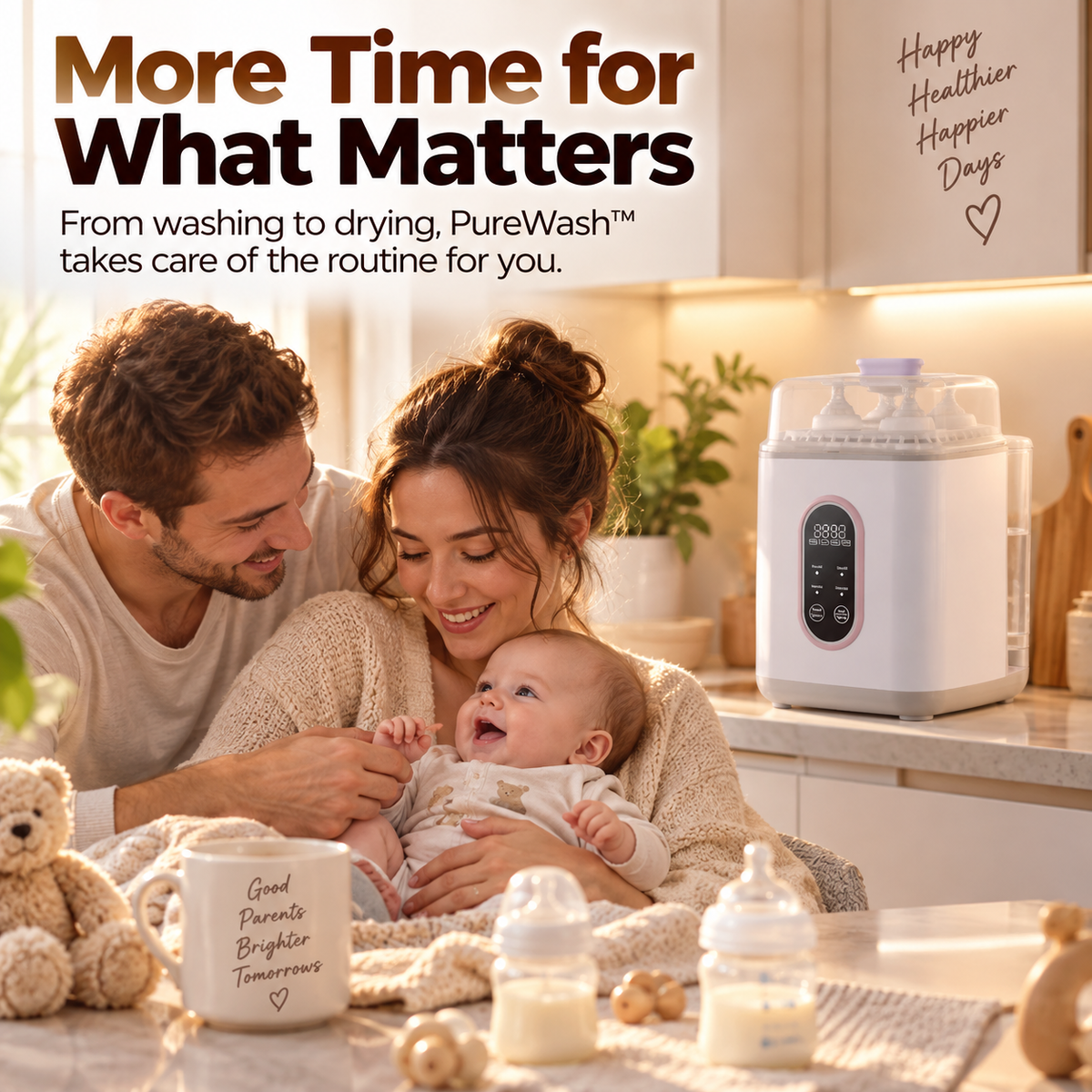 PureWash™ Baby Bottle Washer