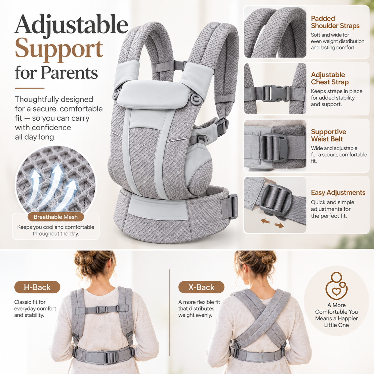 CuddleCarry™ 4-in-1 Baby Carrier