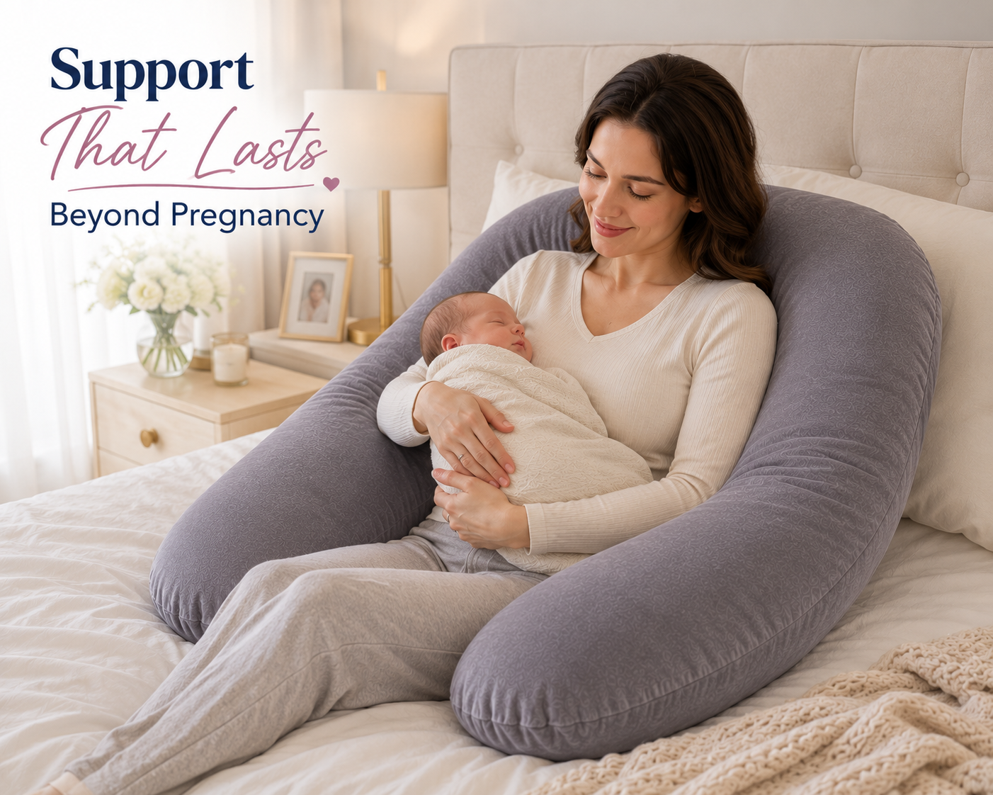 DreamNest™ Full Body Pregnancy Pillow ⭐