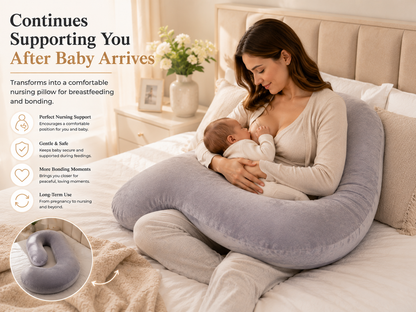 ComfortNest™ Ergonomic Pregnancy Pillow