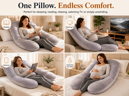ComfortNest™ Ergonomic Pregnancy Pillow