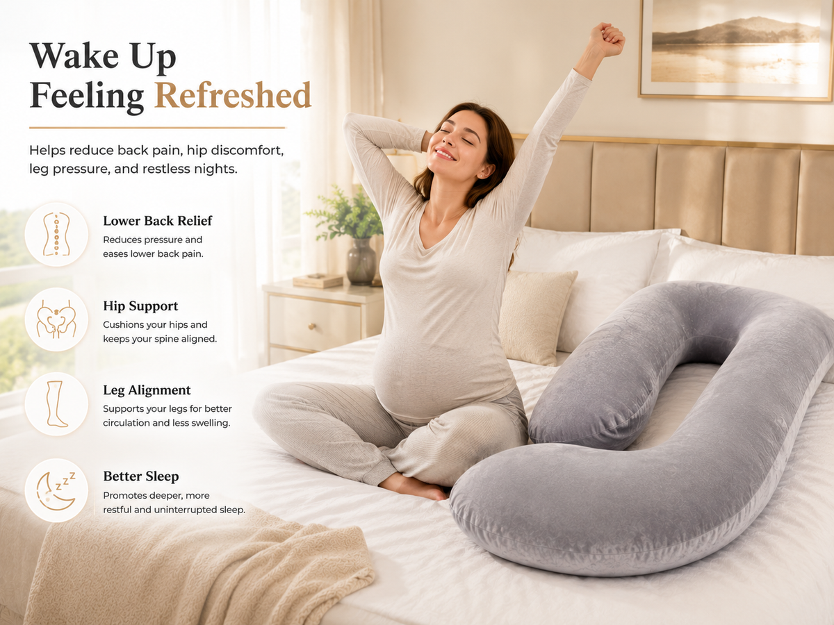 ComfortNest™ Ergonomic Pregnancy Pillow