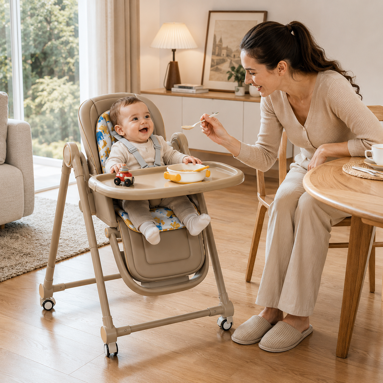 The Nest™ | 2-in-1 Convertible High Chair & Rocker